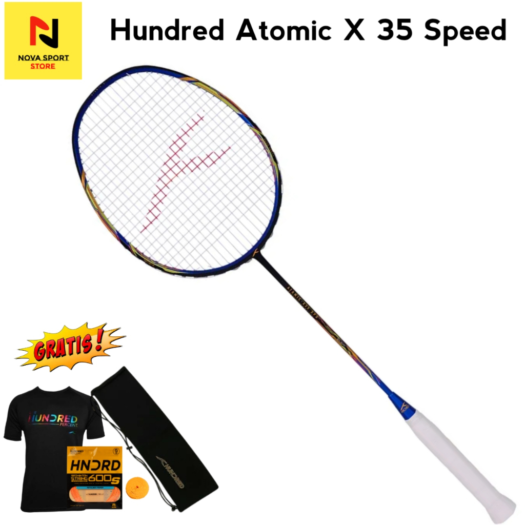 Hundred Raket Badminton Atomic X 35 Speed