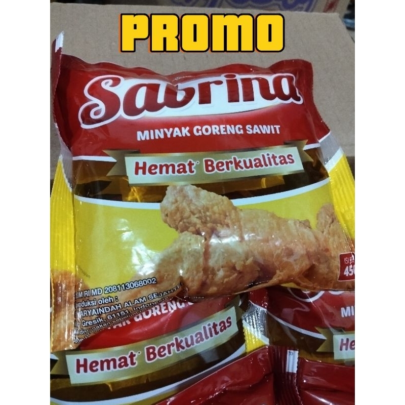 

minyak goreng Sabrina bantal 450 Ml