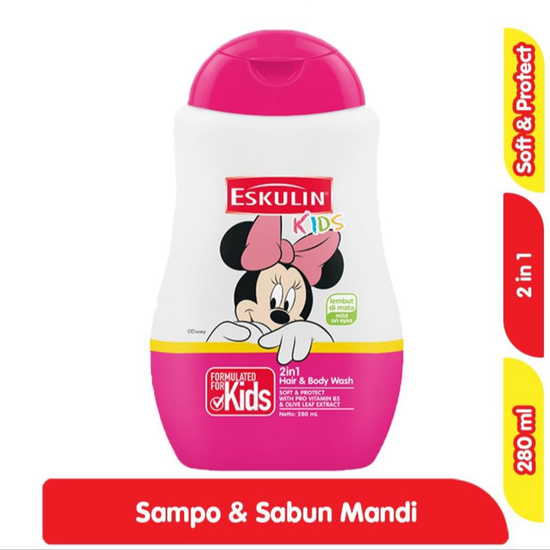 ESKULIN KIDS sabun mandi & shampo anak 280ml