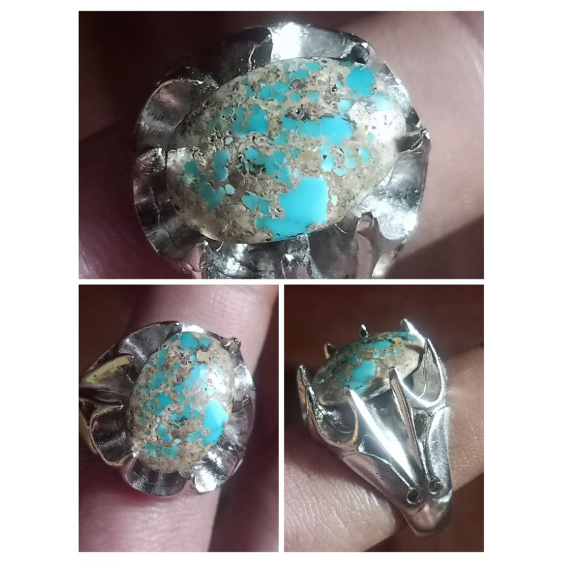 natural pirus biru batu alami.