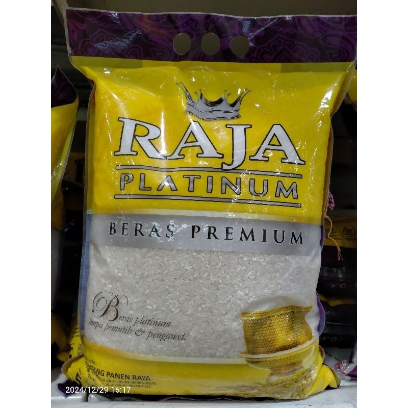 

BERAS RAJA PLATINUM 5 KG BERAS PREMIUM