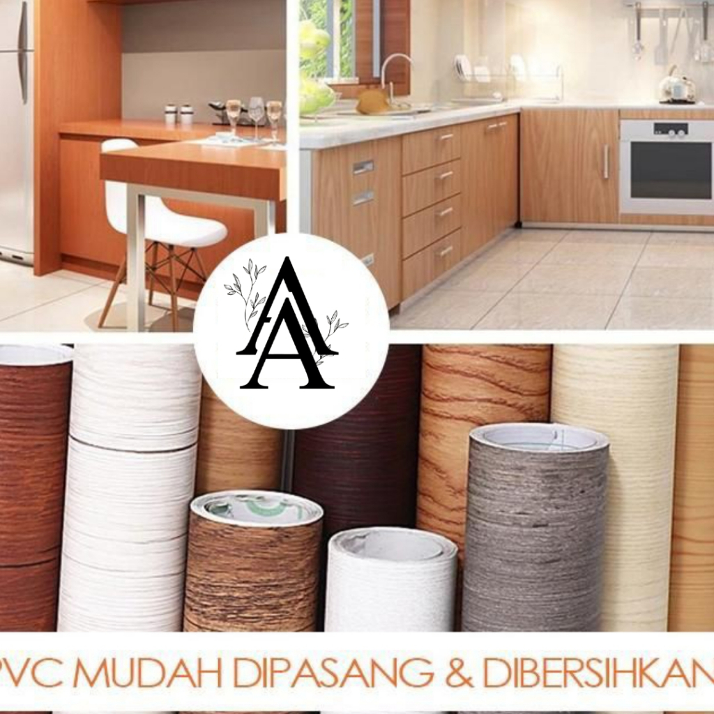Stiker Hpl Sticker Marmer Serat Kayu Premium Tekstur Pelapis Furniture Meja Lemari Kayu Kaca Kitchen