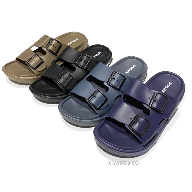 DULUX (anak & dewasa) sandal strap 2 gesper sandal ban dua gesper sandal dulux pria ban dua bahan ka