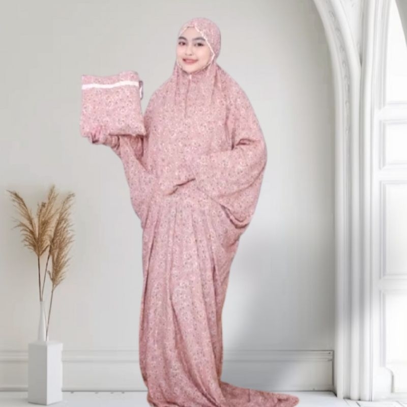 Mukena Terusan Katun Dewasa Jumbo