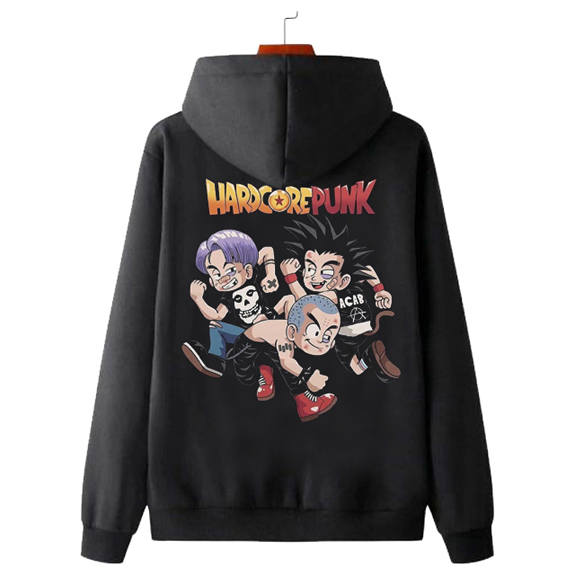 Sweater Hoodie Hardcore Punk Hoodie Casual Unisex Bahan Katun | PULLOVER & ZIPPER | READY STOCK LANG