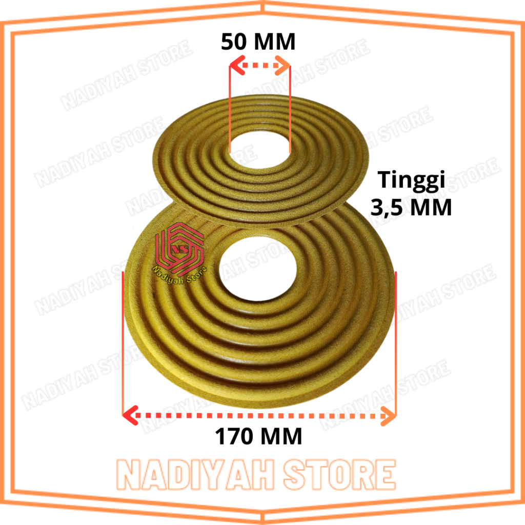 DEMPER SPEAKER DAMPER SPEAKER 15 INCH SPIRAL SPEAKER