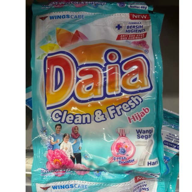 Daia Detergent Bubuk Hijab Sachet isi 6/renceng