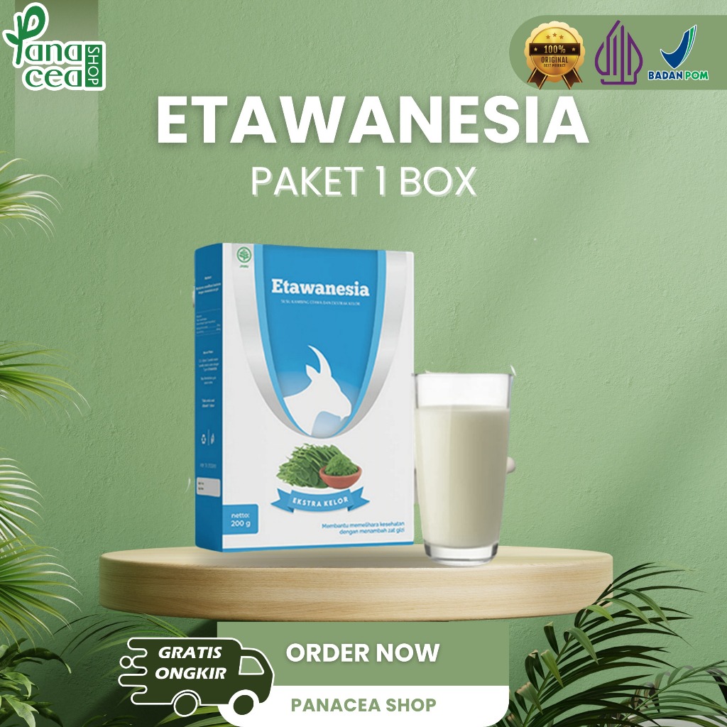 

SUSU ETAWANESIA ETAWA BIRU Susu Kambing Etawa + Ekstrak Moringa Rasa Premium