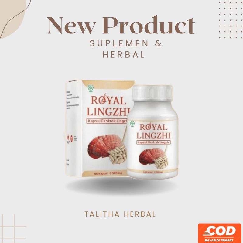 Royal Lingzhi Kapsul Ekstrak Lingshi Herbal kapsul ekstrak Lingzhi