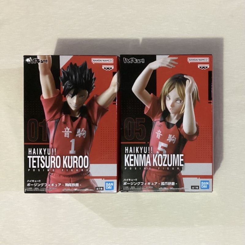 [READY] POSING FIGURE HAIKYUU OFFICIAL KUROO TETSUROU KENMA KOZUME HQ NEKOMA JERSEY ANIME MERCH BANP