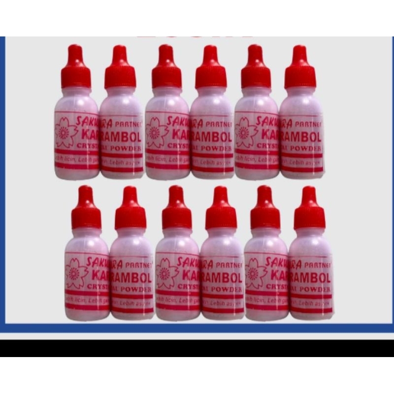 Bedak Kristal Karambol Kasar Pelicin Karambol