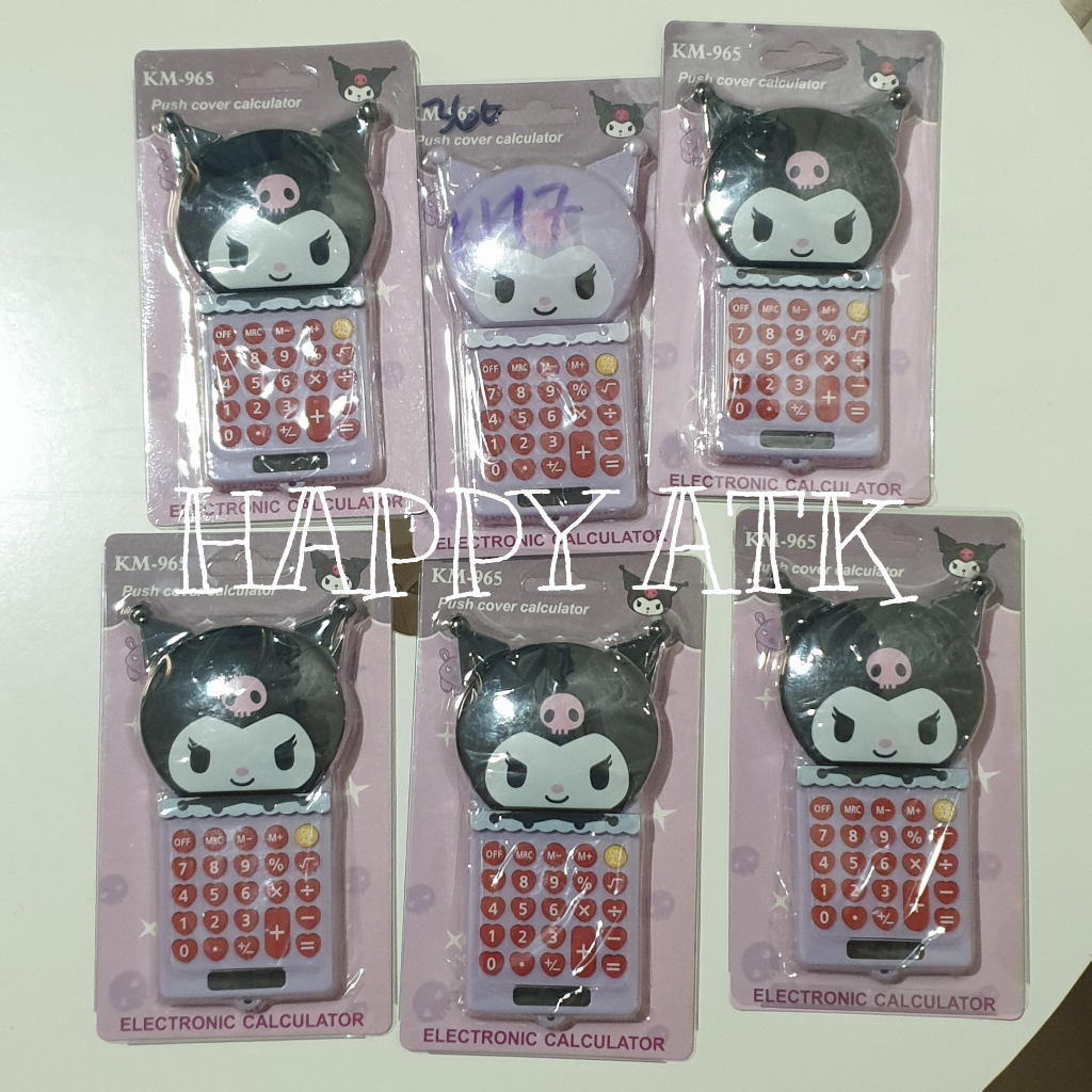 

KALKULATOR 8 DIGIT KUROMI PORTABLE LUCU CUTE LAYAR BESAR BIG DISPLAY