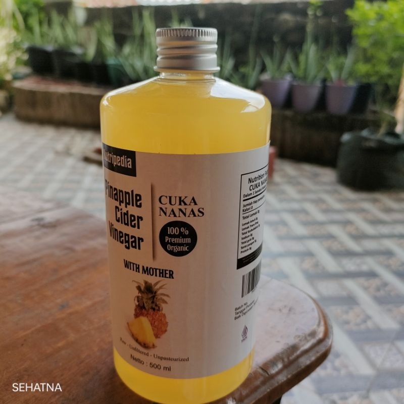 

CUKA NANAS PINEAPPLE CIDER VINEGAR 100% PREMIUM ORGANIK With Mother