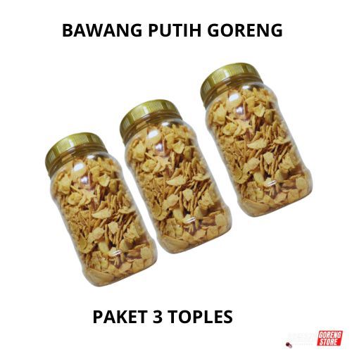 

Bawang Putih Goreng Asli Kualitas Super Tanpa Tepung 130gr Paket 3 pcs COD Free Ongkir