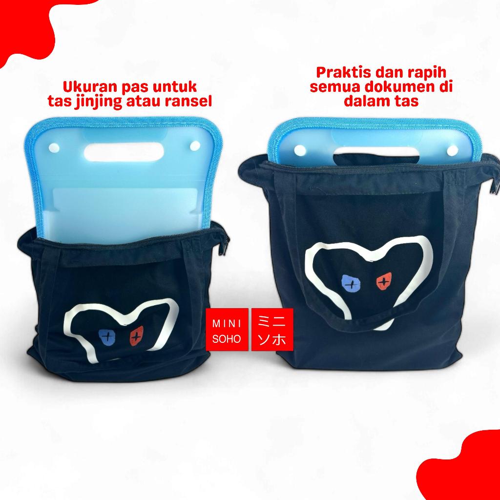 

Jual Produk Tas Dokumen A4 Folder Map Tas File Handle Warna Transparan Anti Air Multi Layer Folder