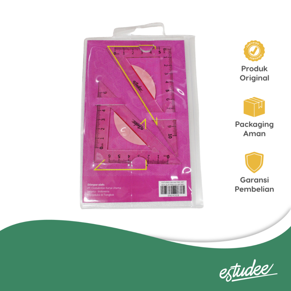 

ESTUDEE GEOMETRIC SET ANTI-SLIP PINK ES-GR18801