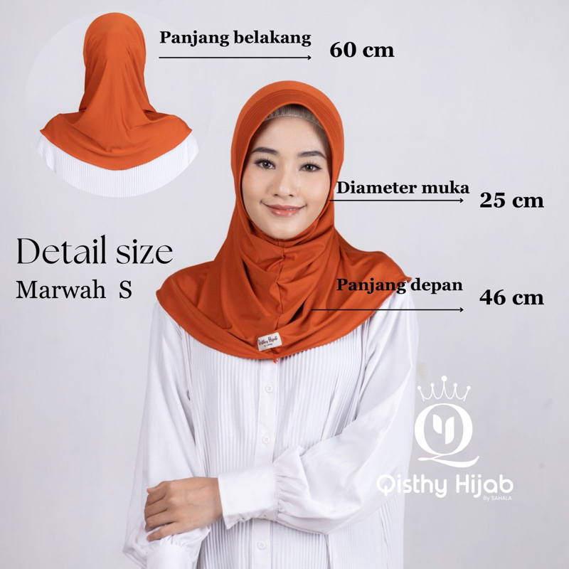 MURAH MARWAH SIZE S Hijab Instan Sport Qisthy Hijab by Sahala