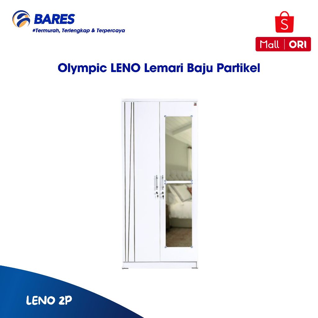 Olympic LENO Lemari Baju Partikel