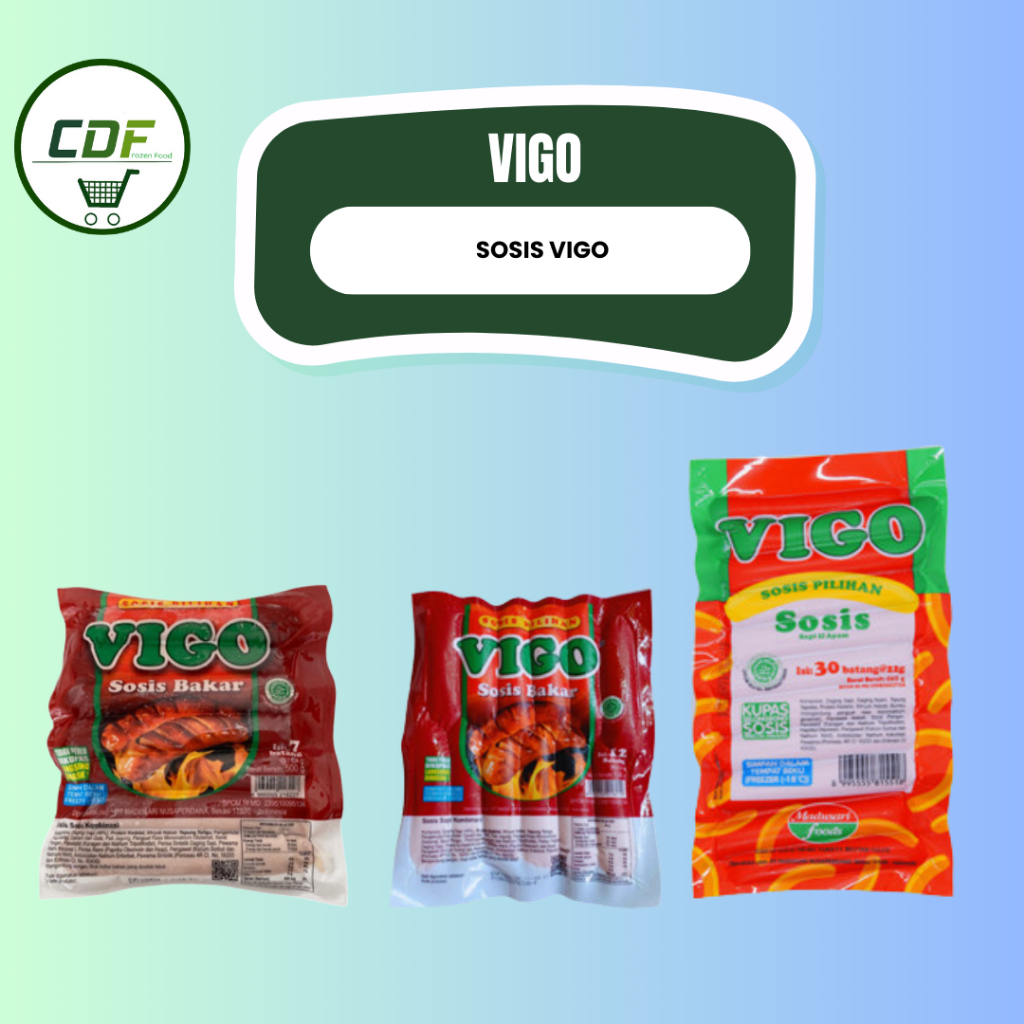 

VIGO SOSIS : Sosis Bakar Mini 12s, Sosis Sapi Panjang 30s, & Sosis Ayam 40s