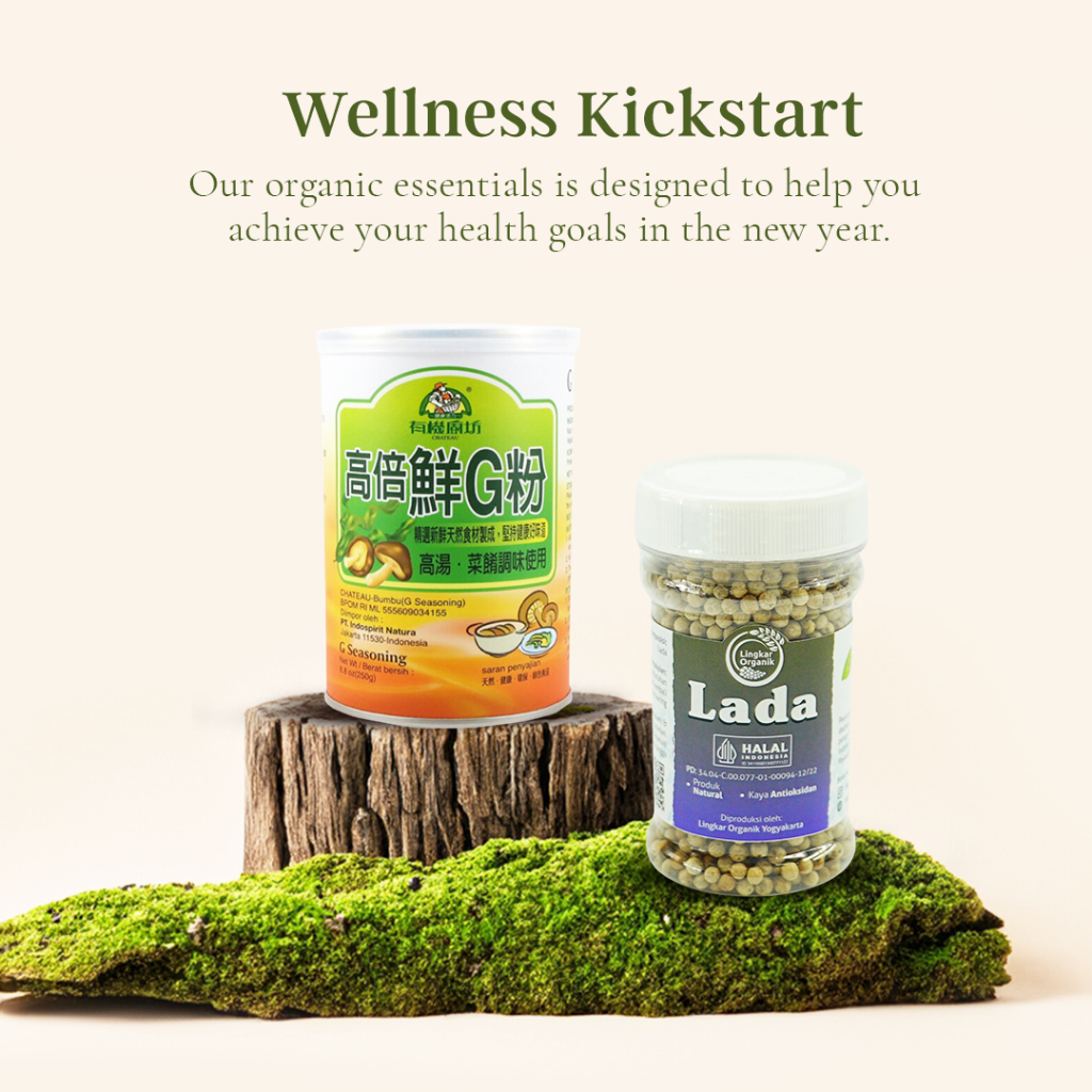 

Promo Bundling LO Chateau Vegetarian G-Seasoning 250 gr & LO LADA PUTIH NATURAL 100 GR