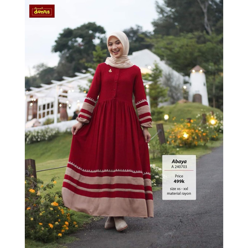 Abaya dannis A240703/ abaya dannis dewasa