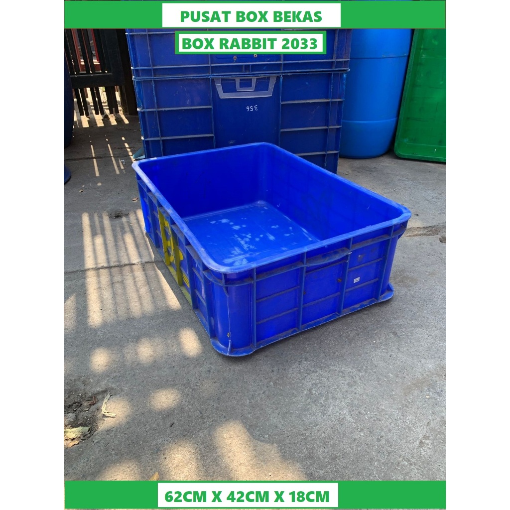 Box rabbit plastik bekas 2033 box rapat kontener plastik 2033  Bak Ikan  Box Rabbit Container Box Ra