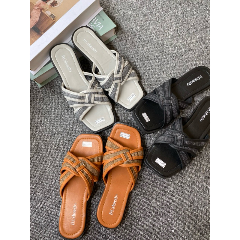 Sandal teplek wanita - sandal teplek wanita import - platform sandal - sandal teplek wanita terbaru 