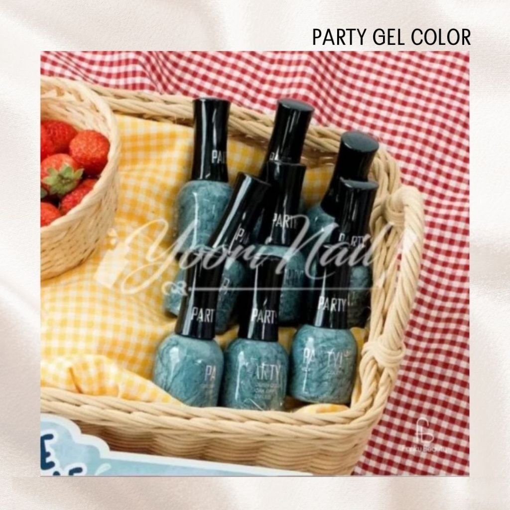 Party kutek gel halal glitter series uv led nail polish 15ml gel nail art