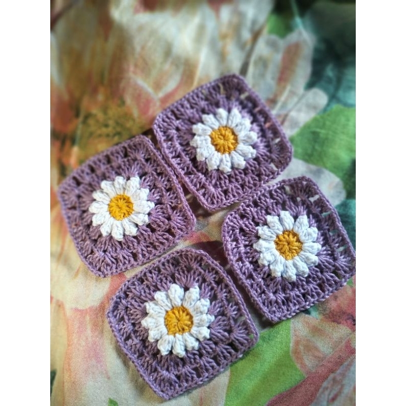 granny daisy lavender 8 x 8cm