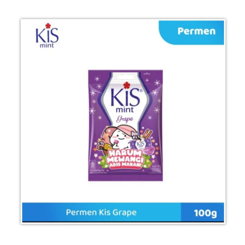 

Kis Mint Grape 100 gr Permen Anggur