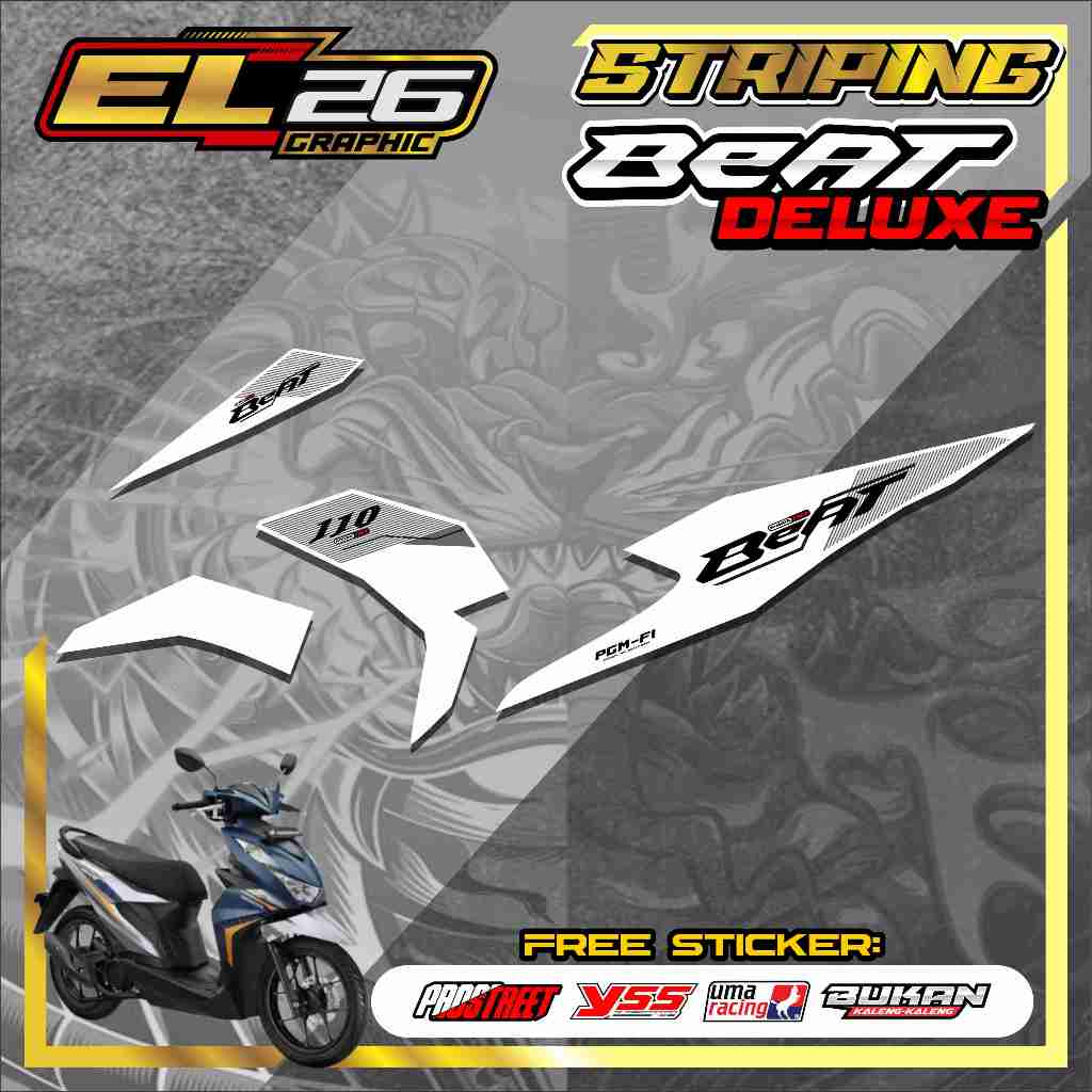 STICKER STRIPING BEAT DELUXE - STRIPING STICKER BEAT DELUXE MOTIF THAILAND