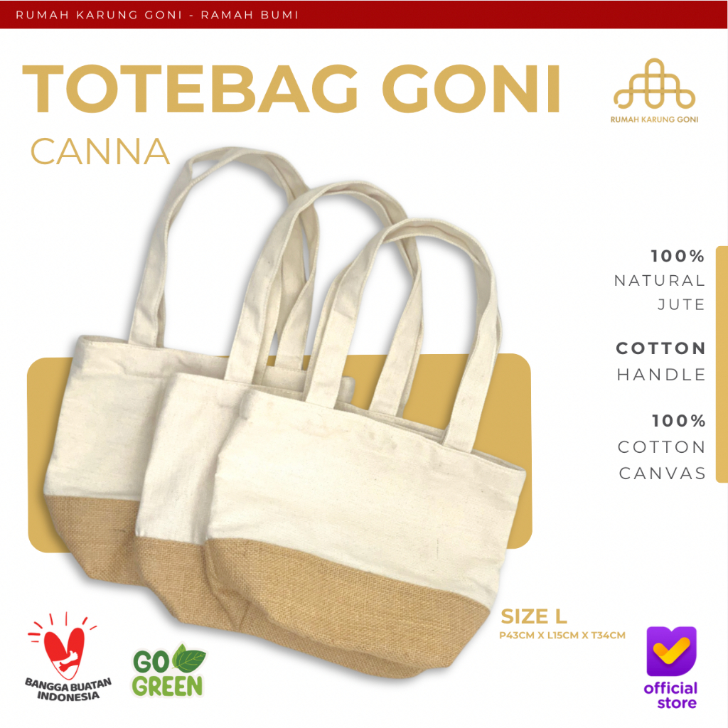 Tote Bag Goni - Canna Bag - Tas Hampers Belanja