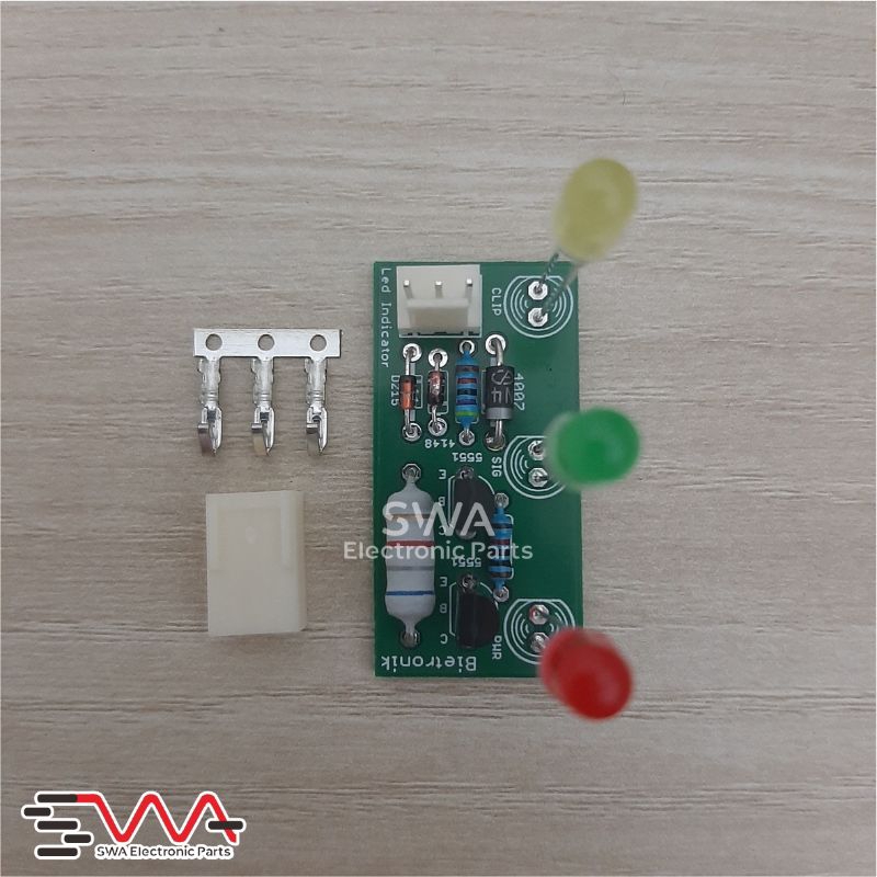 Kit LED Indikator Clip Signal Power Amplifier Double Layer