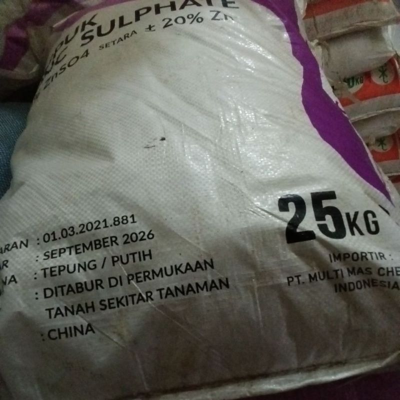 Pupuk ZN / ZINK Sulphat 50%