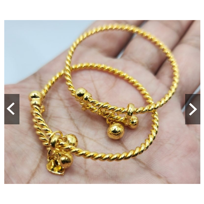 Gelang Lilit Anak Lapis Emas Asli Isi 2