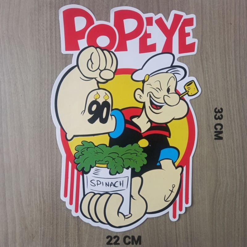 

STIKER POPEYE THE SAILORMAN VINYL UKURAN BESAR