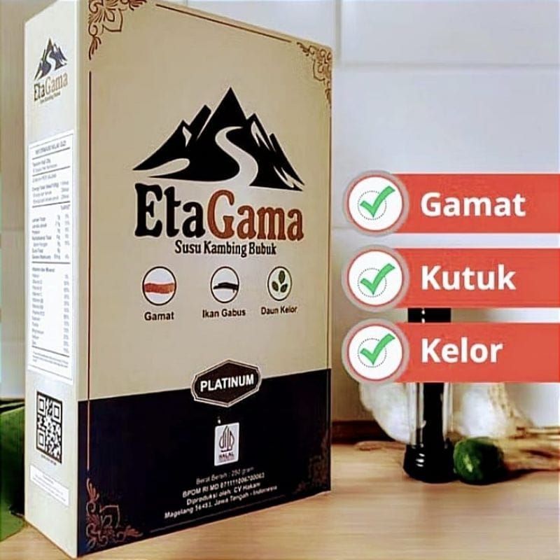 

Etagama susu kambing etawa plus gamat daun kelor dan kutuk