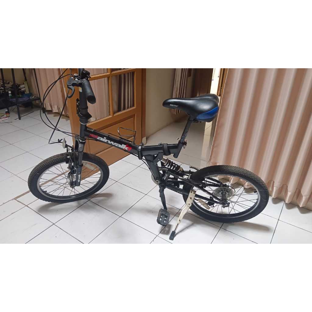 Second Sepeda Lipat ACE AIRWALK EXPRESSO 7 SPEED Hitam Bisa Nego