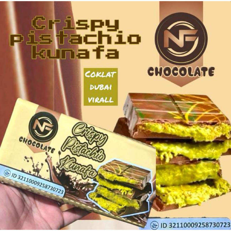 

Crispy Pistachio Kunafa Chocolate