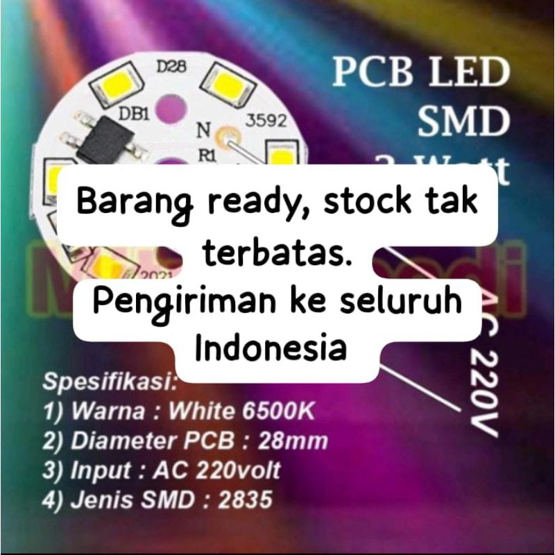 Mesin Lampu PCB Lampu LED AC Ekonomis Watt 3, 5, 7, 9, 12, 15, 18, 24, 25, 30, 45W Modul Mesin Lampu
