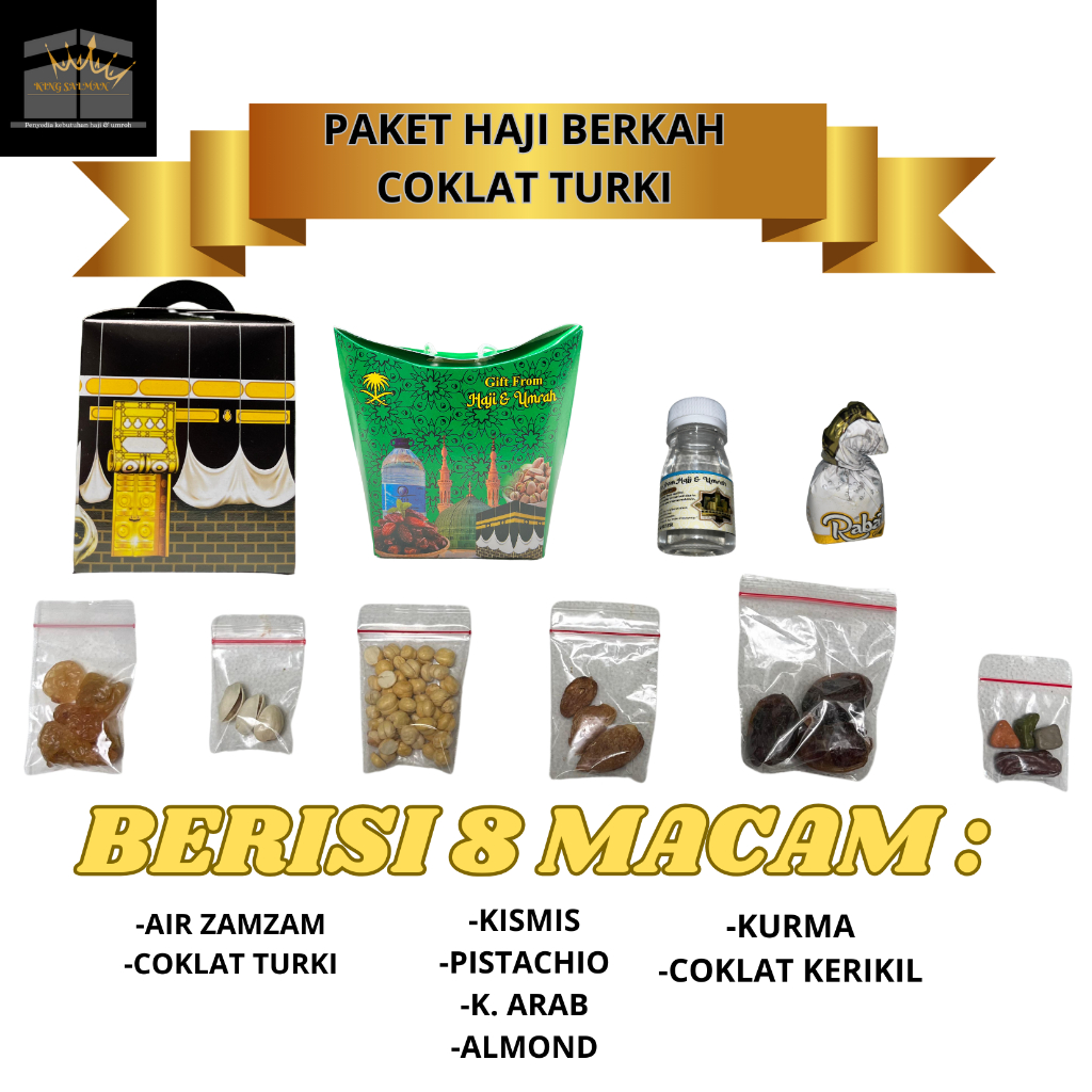 

Paket Haji berkah Oleh-Oleh Haji dan umroh plus Coklat Turki