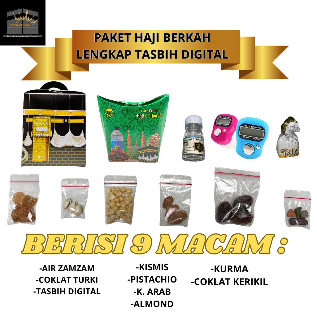 

Oleh-Oleh Haji dan Umroh Paket Lengkap Haji berkah Tasbih Digital