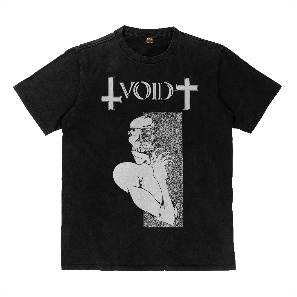 Kaos Void Decomposer Band Hardcore Punk Kaos Tebal T Shirt Katun Flexinc 16s Heavyweight