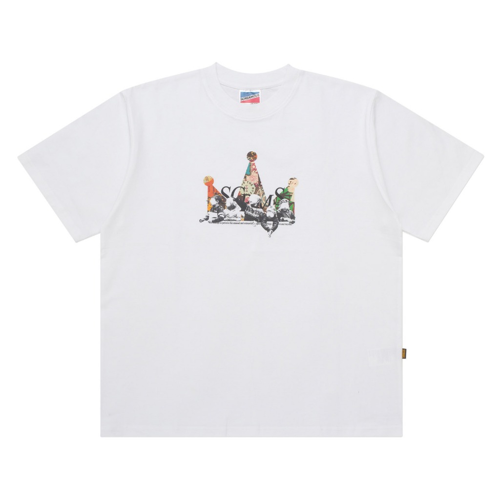 Screamous Kaos T-Shirt BOXY FIT 16s FIFTY FIVE and BEYOND PAWN WHITE