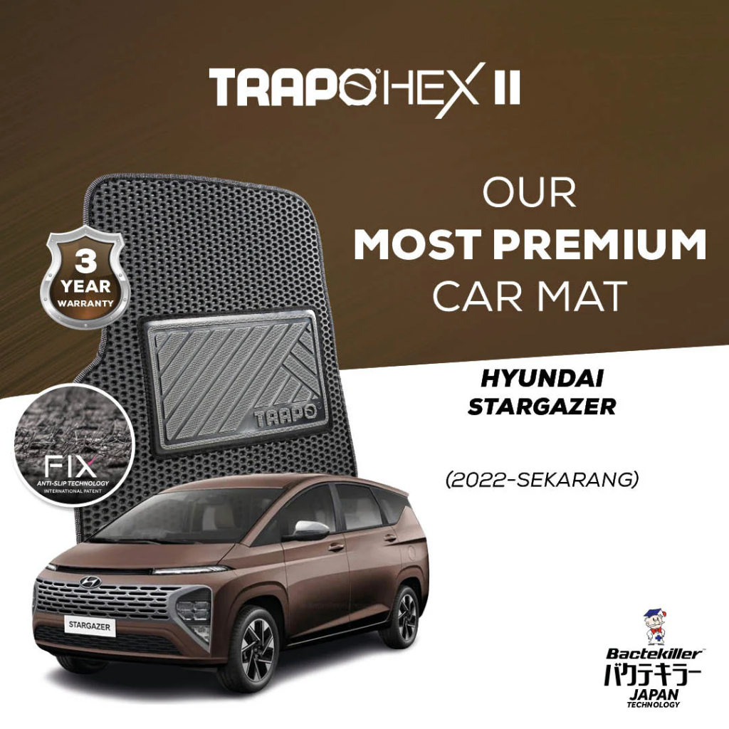 Karpet Mobil Trapo Hex Hyundai Stargazer (2022-Sekarang) Karpet Stargazer Fullset