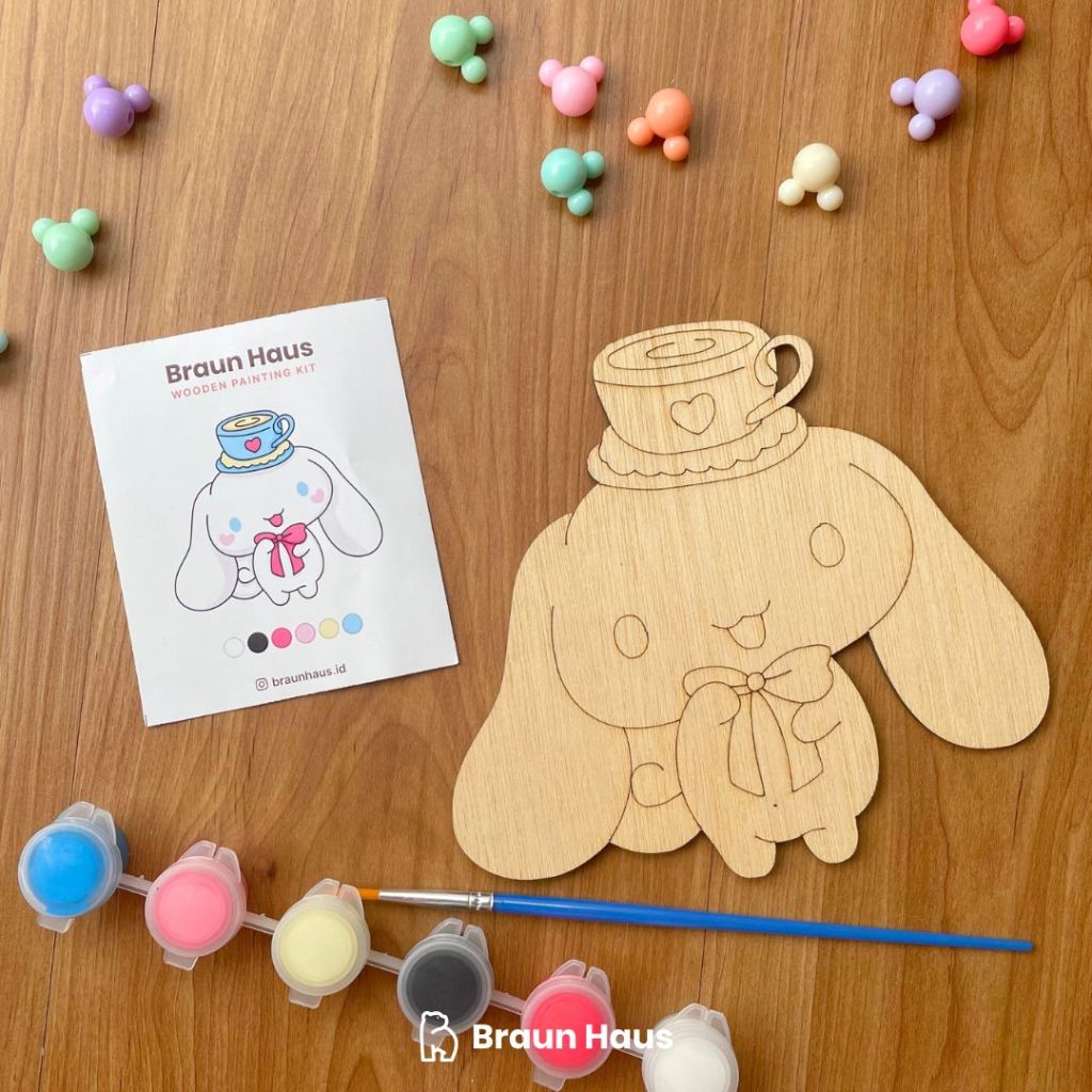 

BraunHaus DIY Wooden Painting Kit - Mainan Edukasi Anak Mewarnai Souvenir Hampers Cinnamoroll Cup