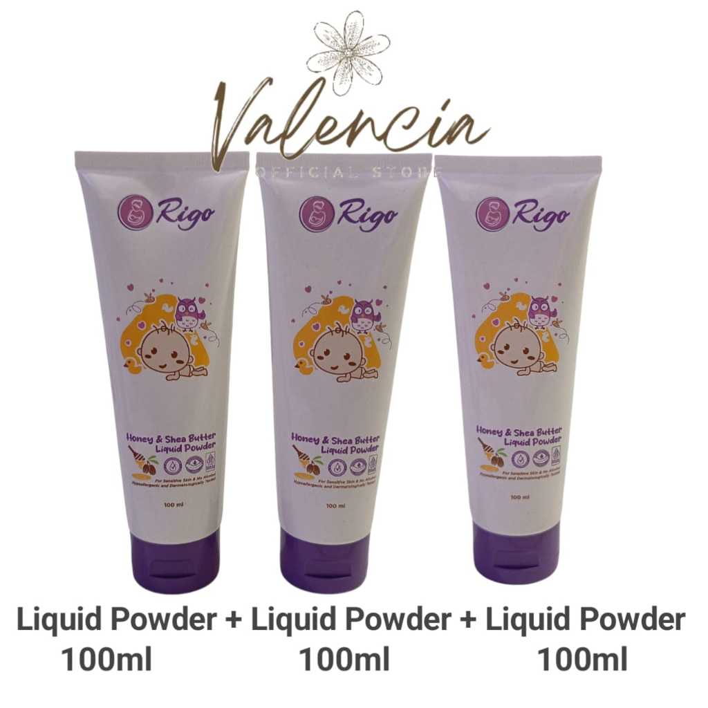 3 Bundling Liquid Powder 100ml + Liquid Powder 100ml + Liquid Powder 100ml - Rigo Baby Original Bayi