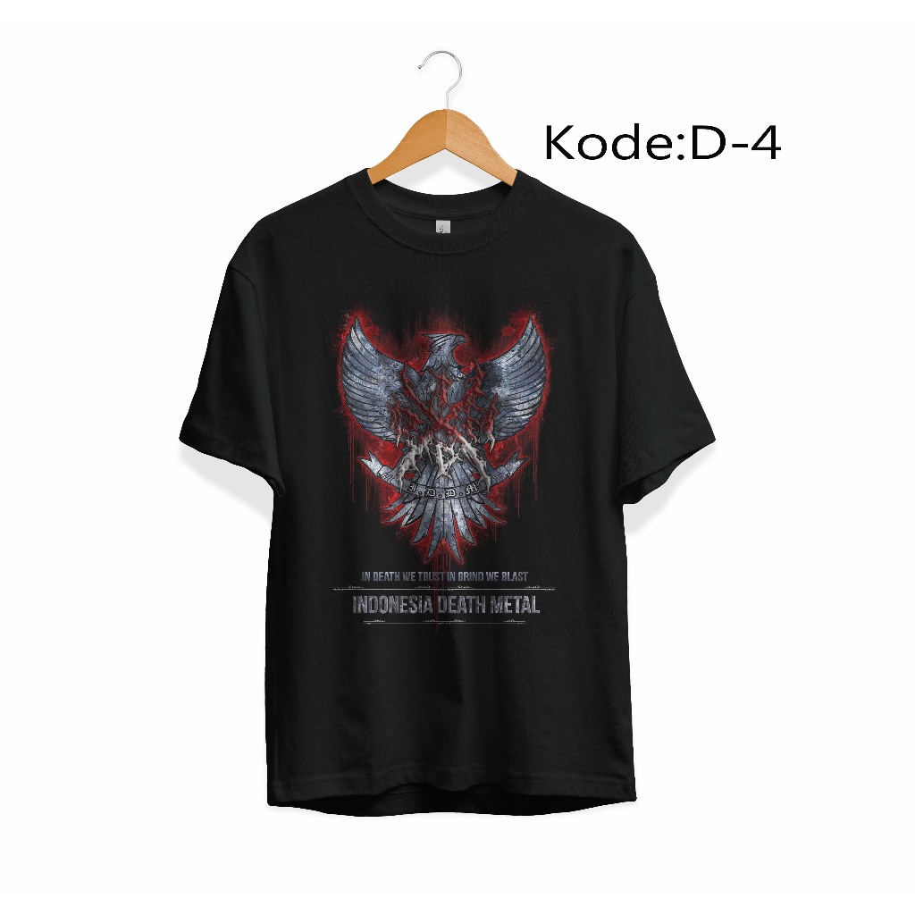 KAOS BAND/ INDONESIA DEATH METAL/ KAOS BAND METAL/ INDONESIA METAL T-SHIRT/ KAOS MUSIK METAL ROCK