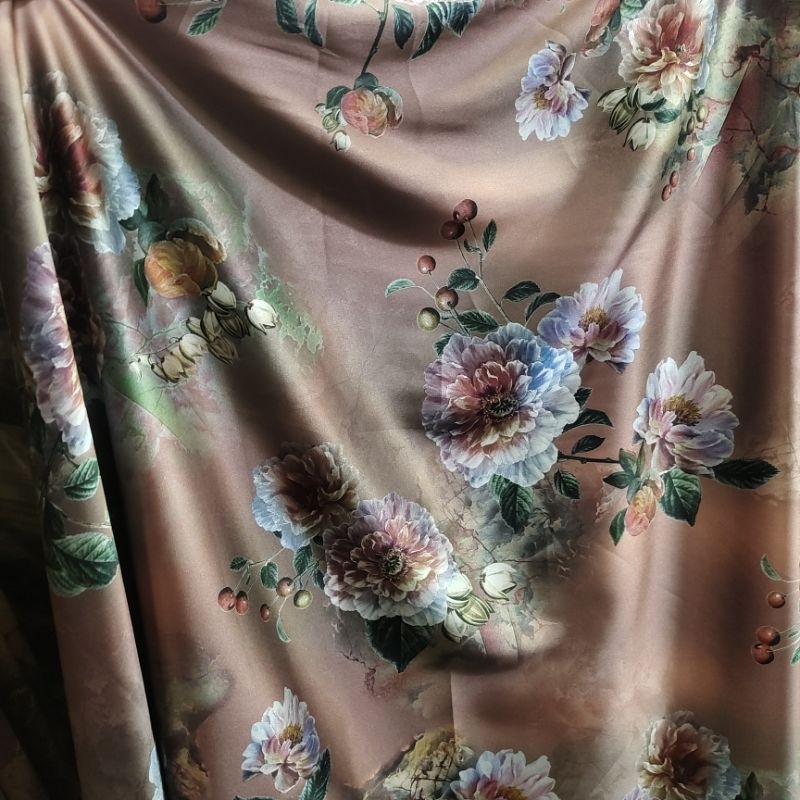 kain armany motif - bahan armany silk - kain silk premium - bahan armany premium - armani silk