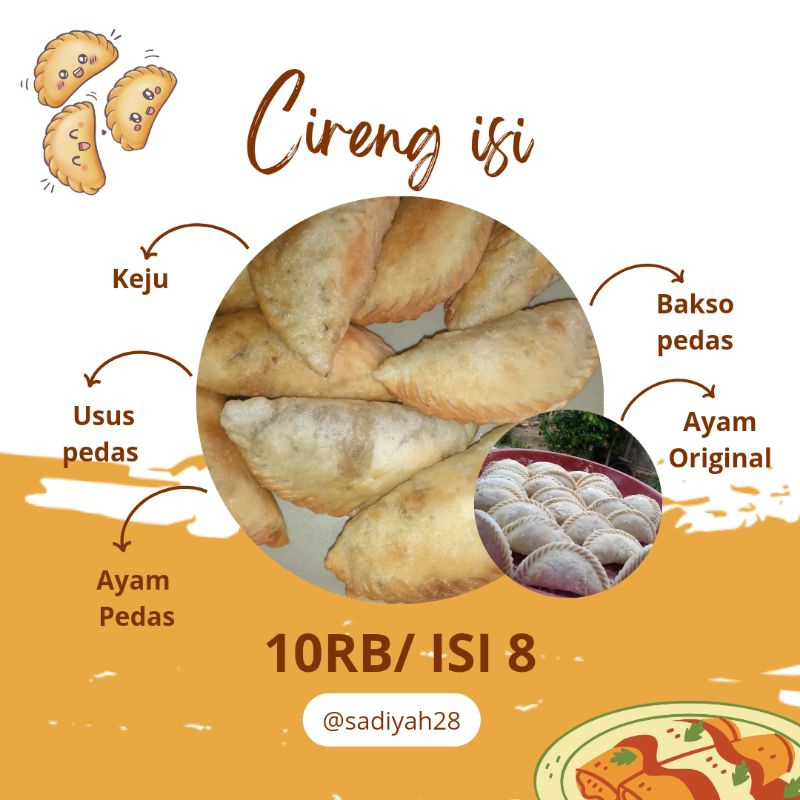 

Cireng Isi Usus Pedas Ayam Original, ayam pedas, keju, ampela ati